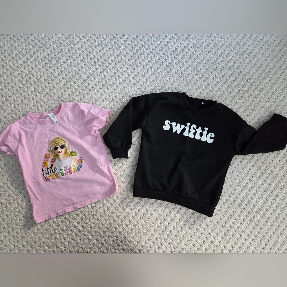 Taylor Swift Bundle- Tshirt And Sweatshirt - Girls 4T - 5T